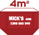 skip bin 4 cubic metres